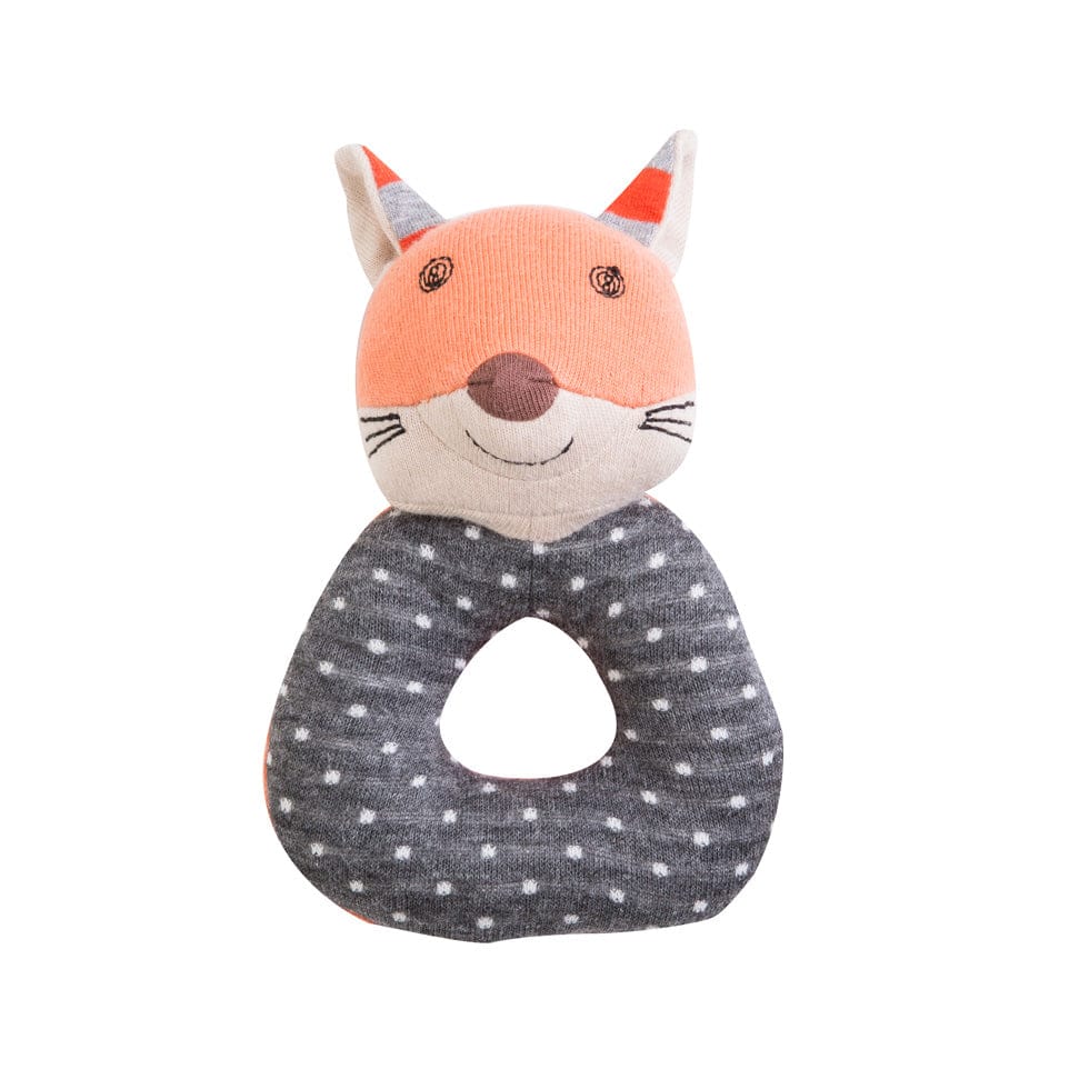 Apple Park Frenchy Fox Teething Rattle
