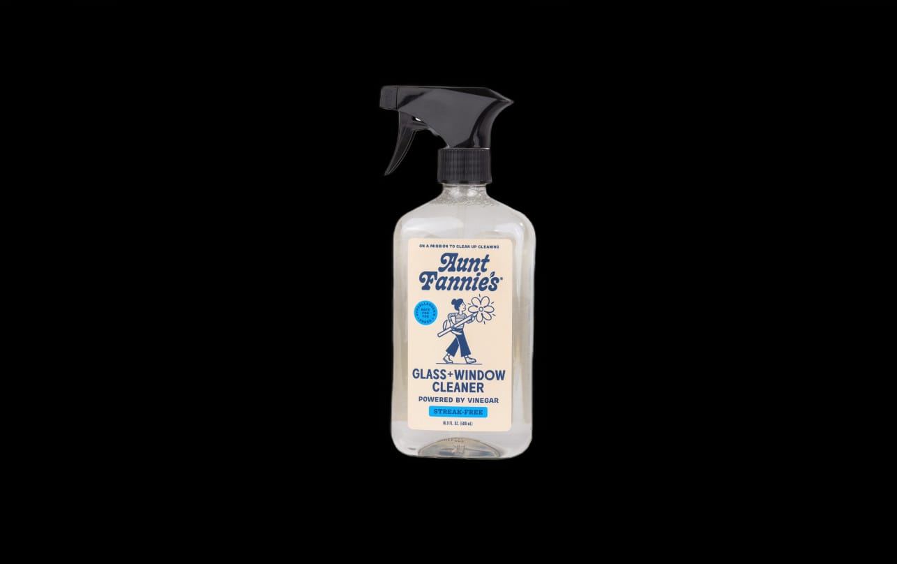 Aunt Fannie's Glass + Window Vinegar Wash, 16.9 oz