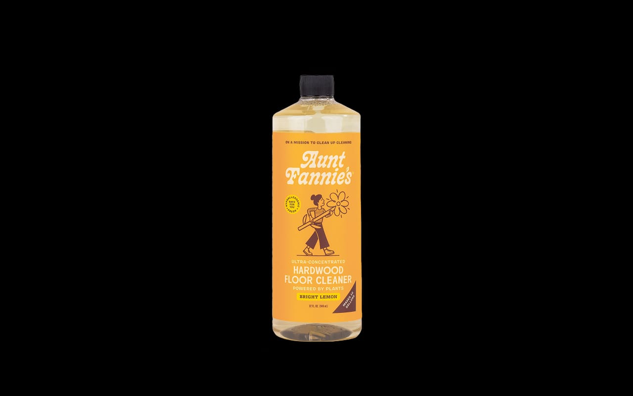 Aunt Fannie's Ultra-Concentrated Hardwood Floor Cleaner, Bright Lemon, 32 fl oz