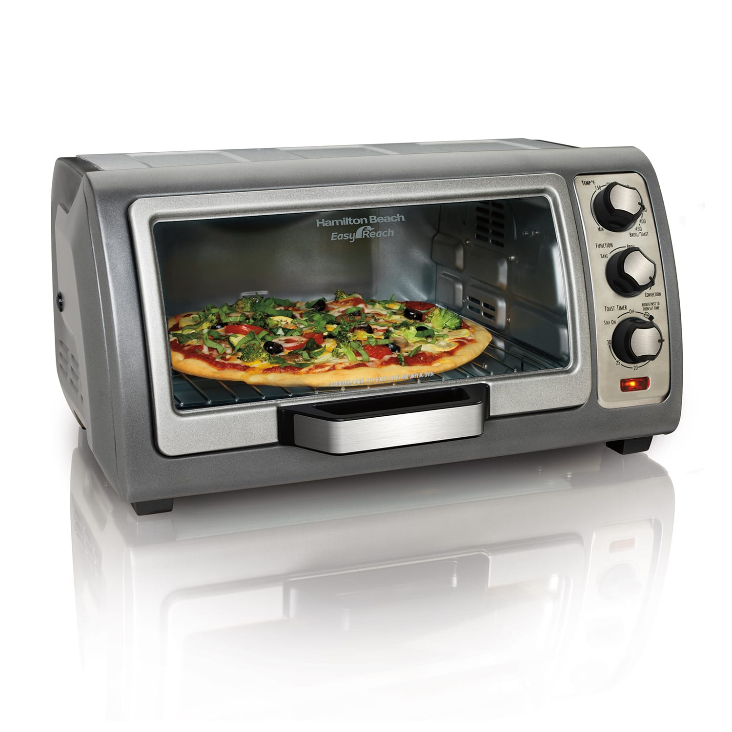 Hamilton Beach Easy Reach Toaster Oven with Roll-Top Door (31126D)