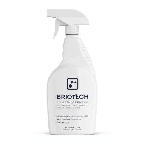 BRIOTECH Sanitizer Disinfectant Hypochlorous Spray, 32 fl oz