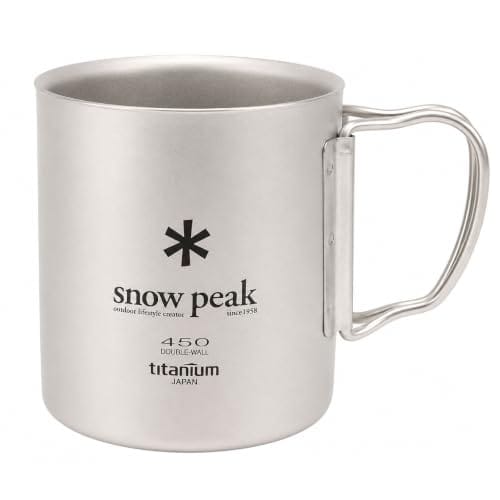 Snow Peak Titanium Double Wall Insulated Mug, 450ml