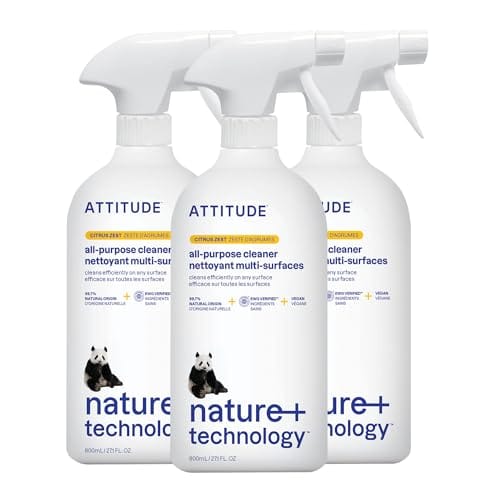 ATTITUDE Nature+ All Purpose Cleaner, Citrus Zest, 27 fl oz