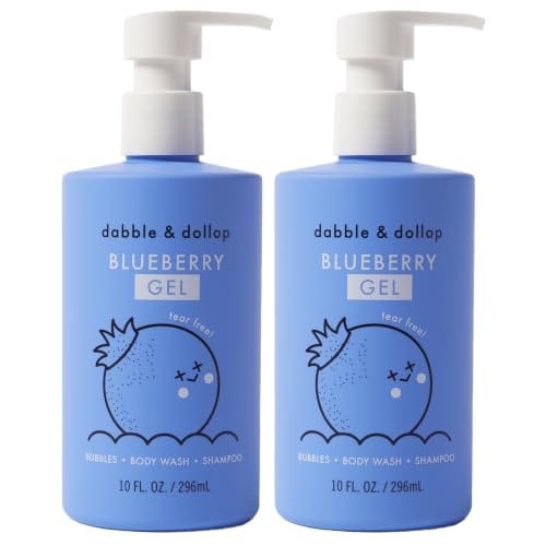 Dabble & Dollop Kids 3-in-1 Body Wash, Shampoo and Bubble Bath