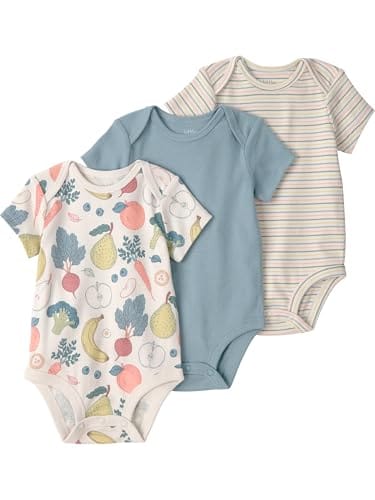 Little Planet Organic Cotton 3-Pack Short Sleeve Bodysuits