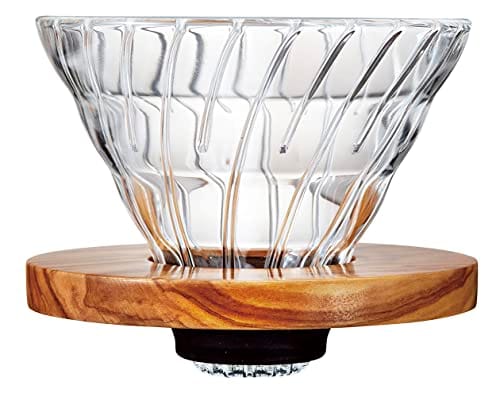 Hario V60 Olive Wood Coffee Dripper, Size 02