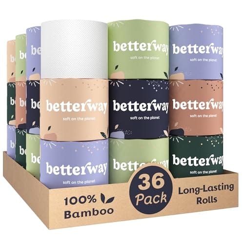 Betterway Bamboo Toilet Paper, 36 Rolls