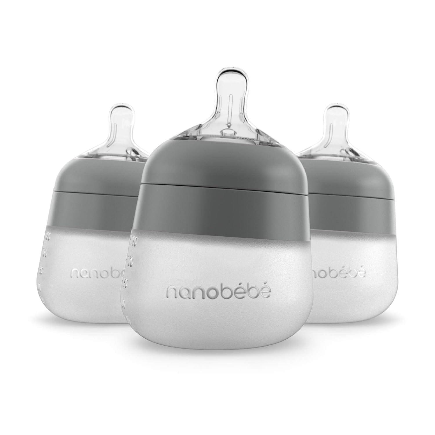 Nanobebe Flexy Silicone Baby Bottle, 5oz