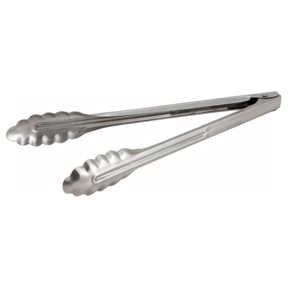 Winco Stainless Steel Utility Tongs, 12 in.