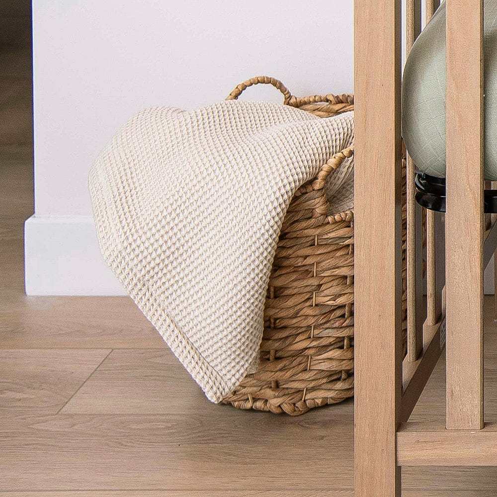 Naturepedic GOTS Organic Cotton Waffle Baby Blanket