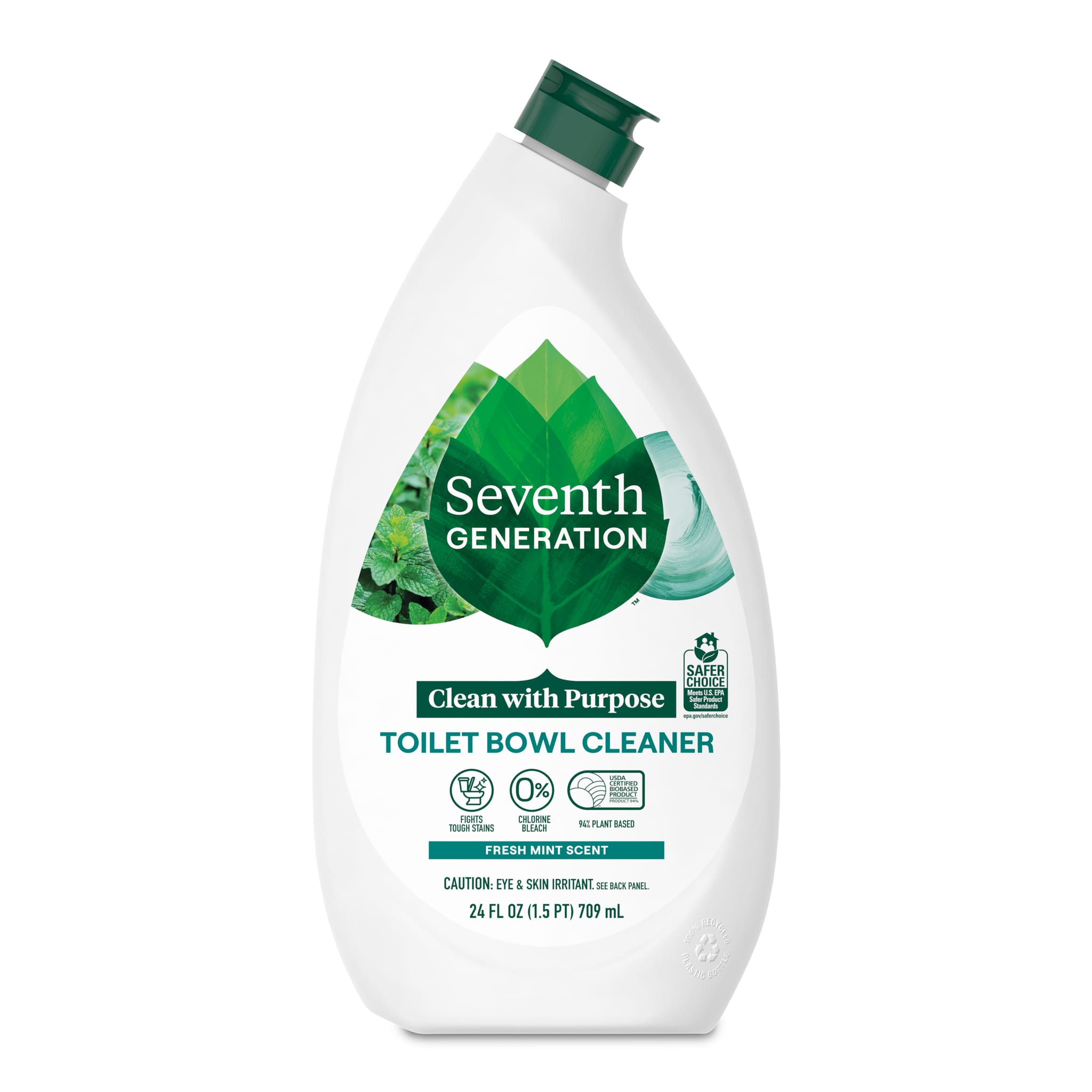 Seventh Generation Toilet Bowl Cleaner, Fresh Mint, 24 fl oz