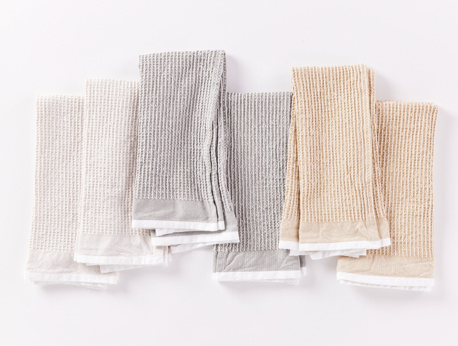 Coyuchi Organic Waffle Kitchen Towels, Set of 6
