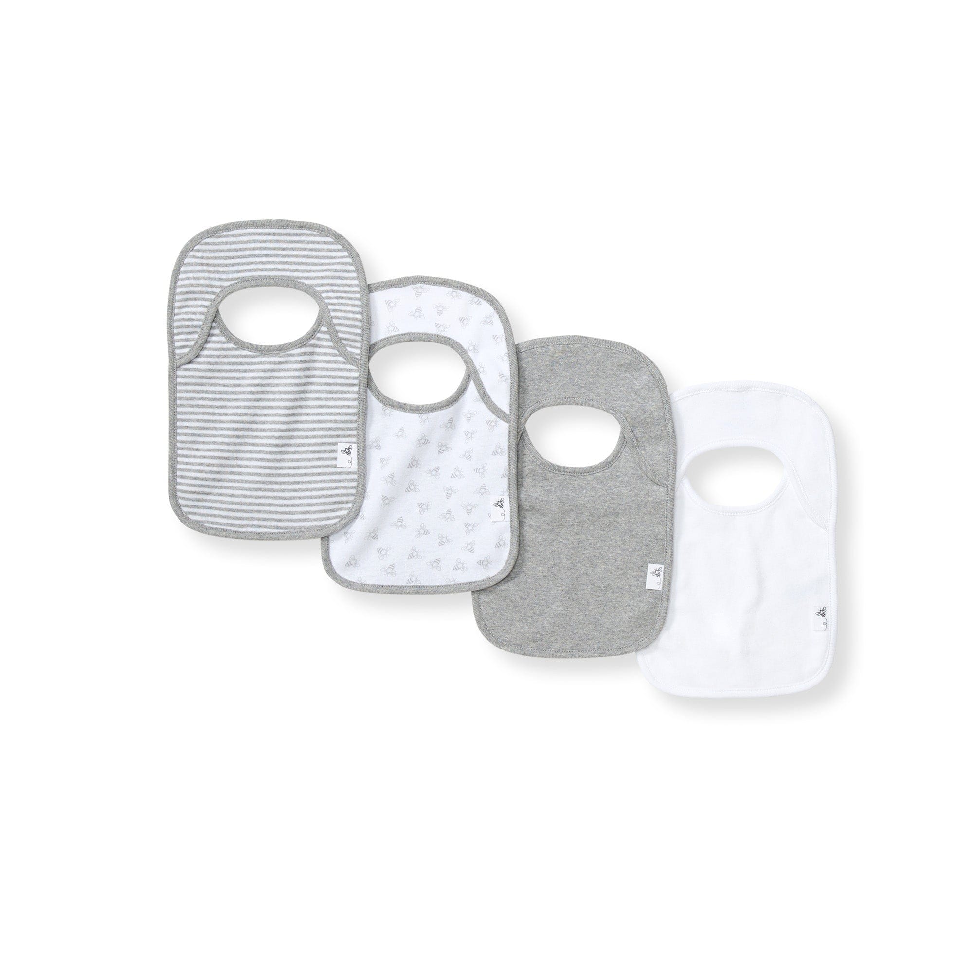 Burt's Bees Baby Organic Cotton Drool Bibs 4-Pack
