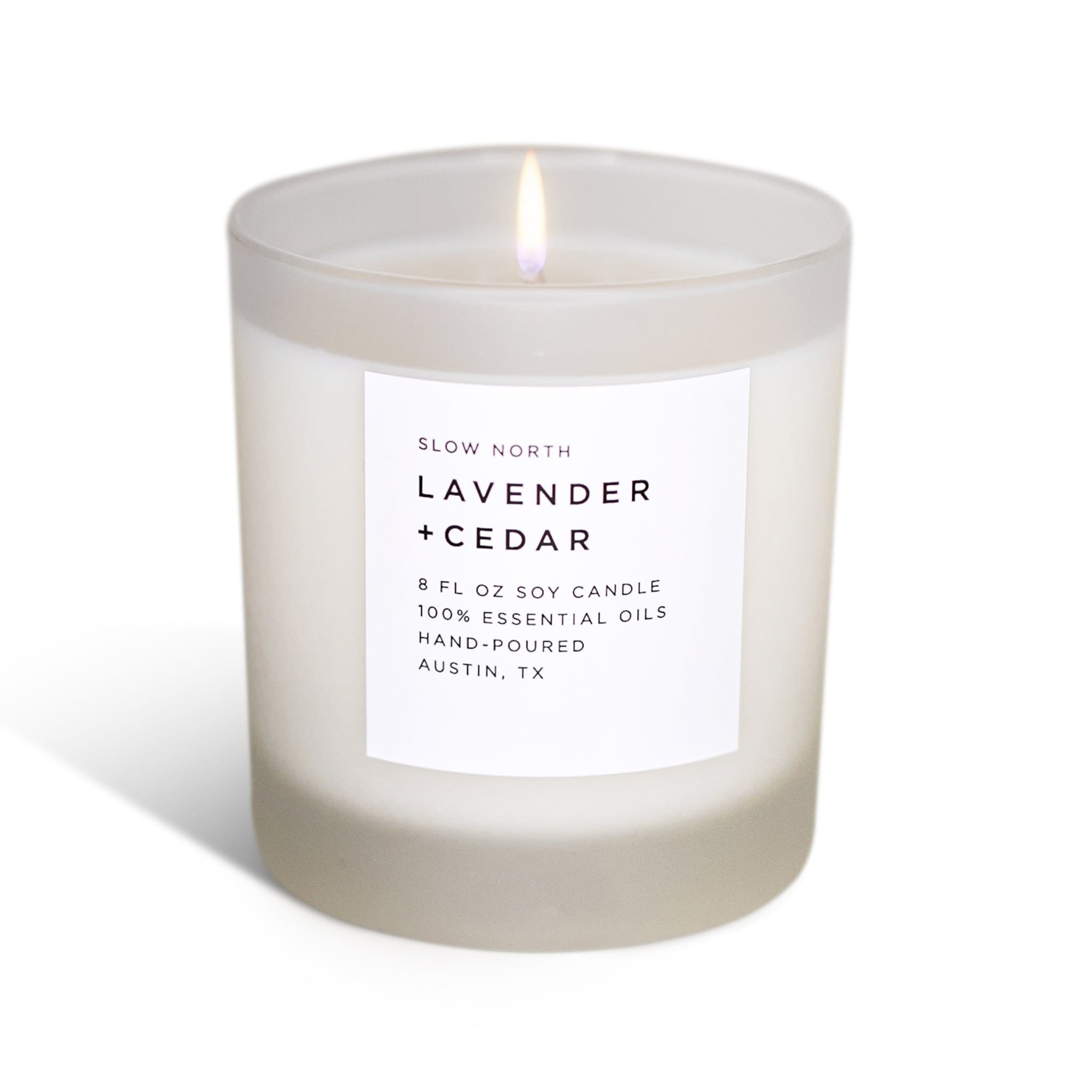 Slow North Lavender and Cedar Signature Candle