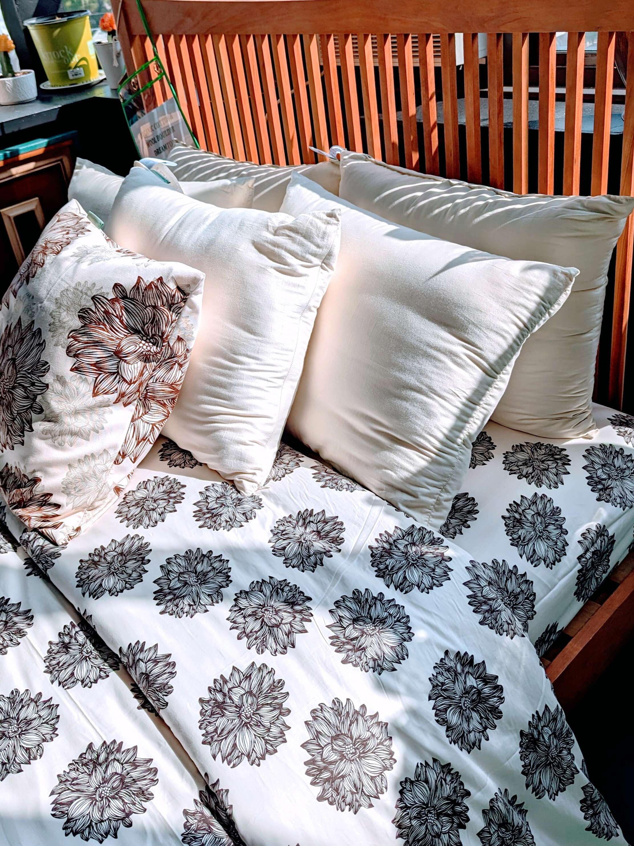 White Lotus Home Organic Cotton Pillow