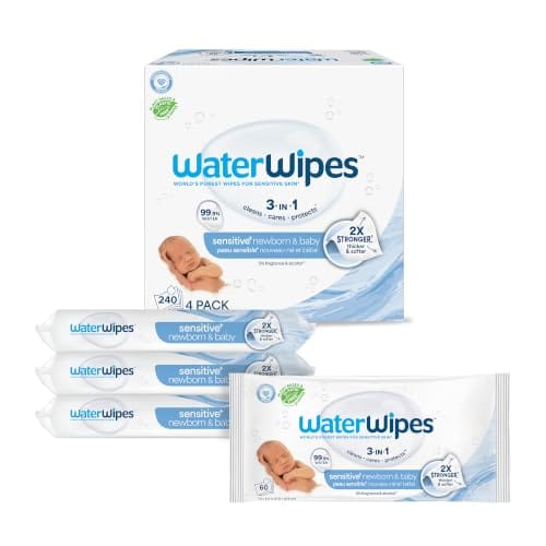 WaterWipes Sensitive+ Newborn & Baby Wipes