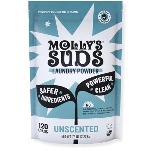 Molly's Suds Original Laundry Detergent Powder, Unscented