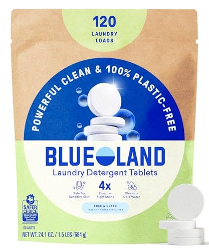 Blueland Laundry Detergent Tablets, Free and Clear