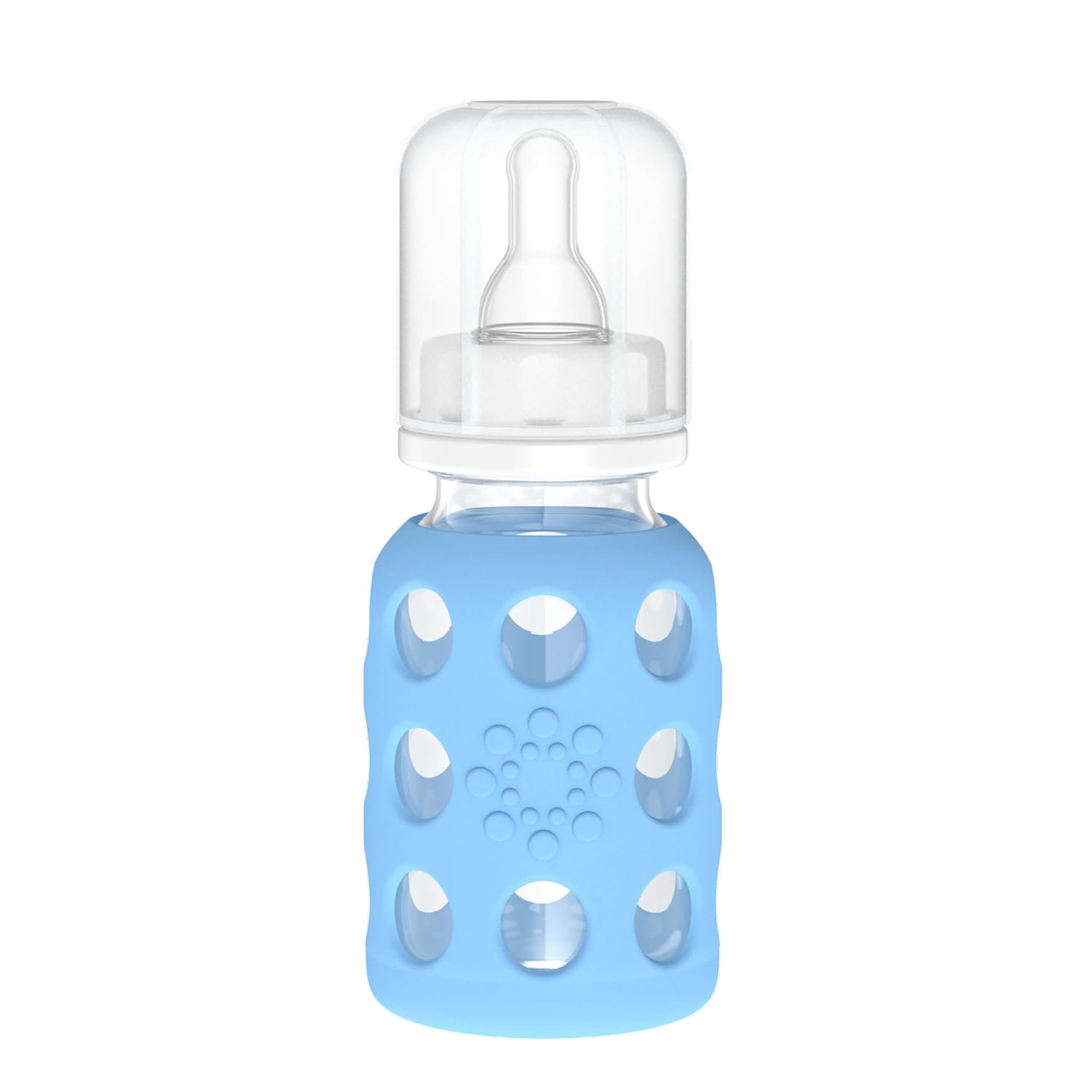 Lifefactory 9oz Glass Baby Bottle with Silicone Sleeve