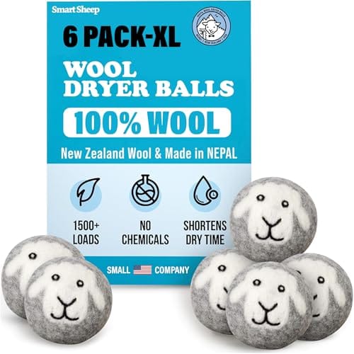Smart Sheep Wool Dryer Balls XL 6-Pack