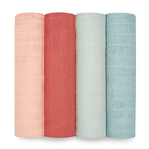 aden + anais Organic Cotton Muslin Swaddle 4-Pack