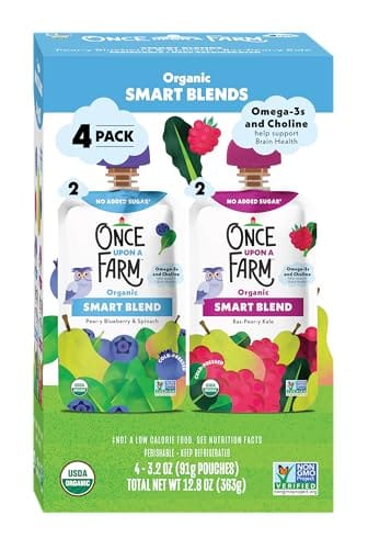 Once Upon a Farm Organic Smart Blend Infant Pouches