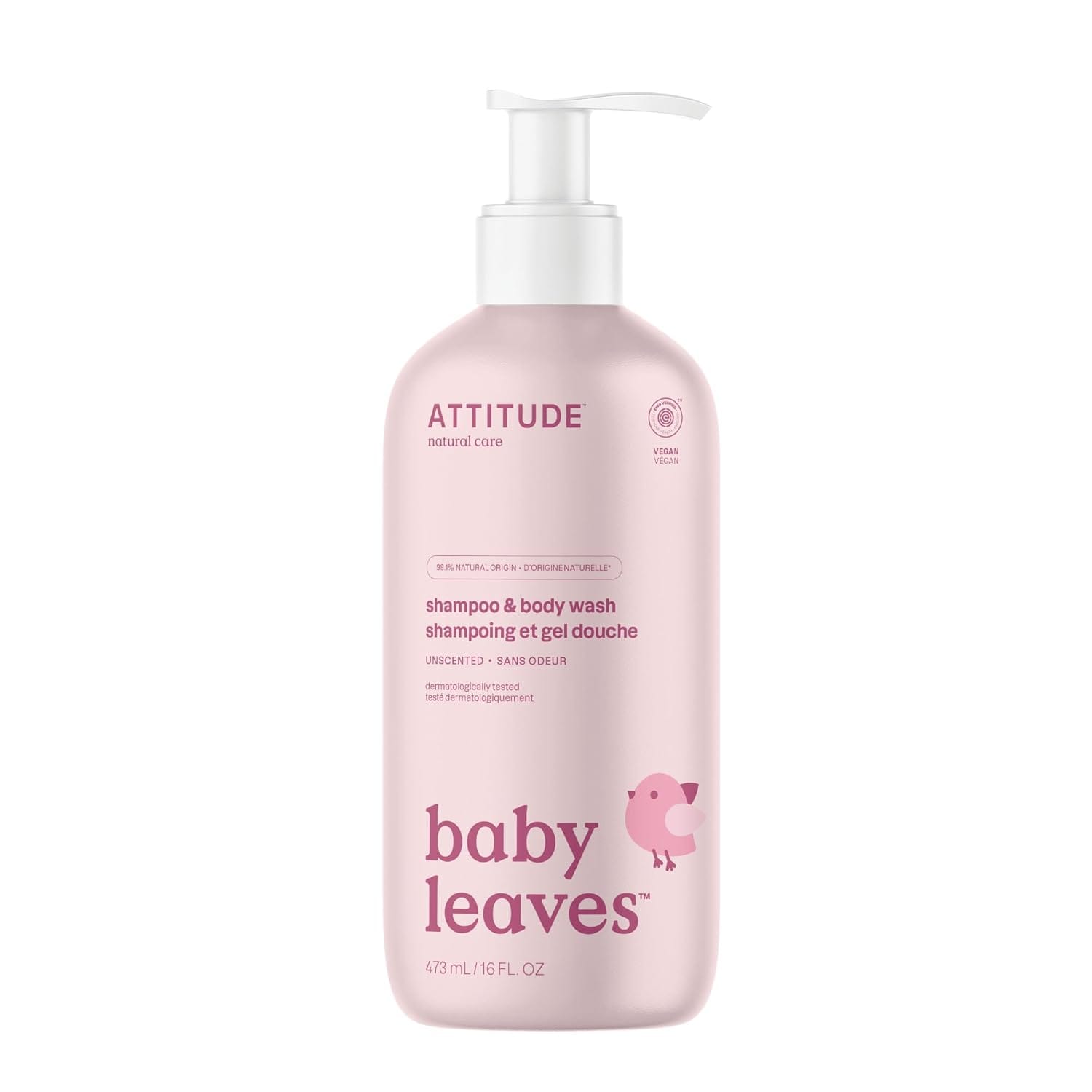 Attitude Baby 2-in-1 Shampoo & Body Wash Unscented